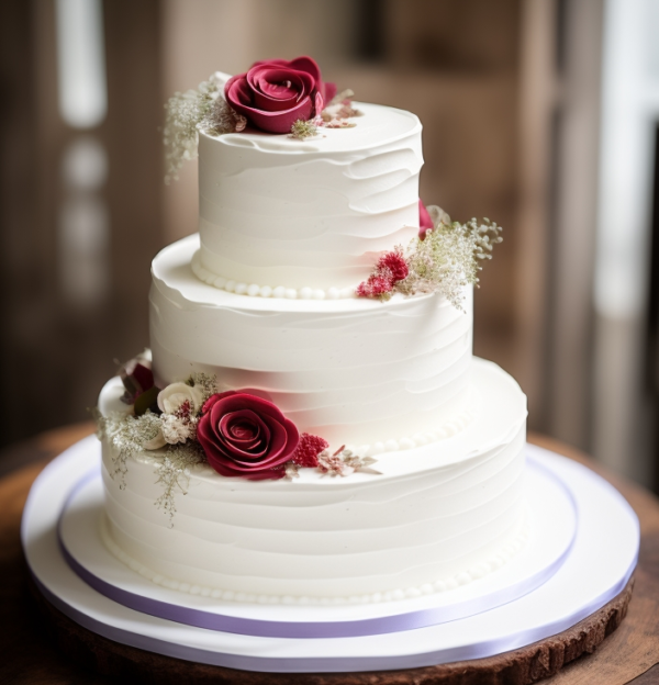 Timeless Red Blooms on White Sophistication