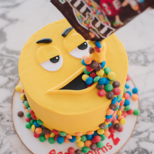 M&M Smile Fiesta Cake